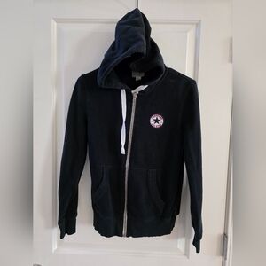 Converse Black Hoodie with White Accents